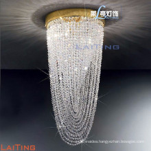 Modern led crystal pendant chandelier part for hotel 92028